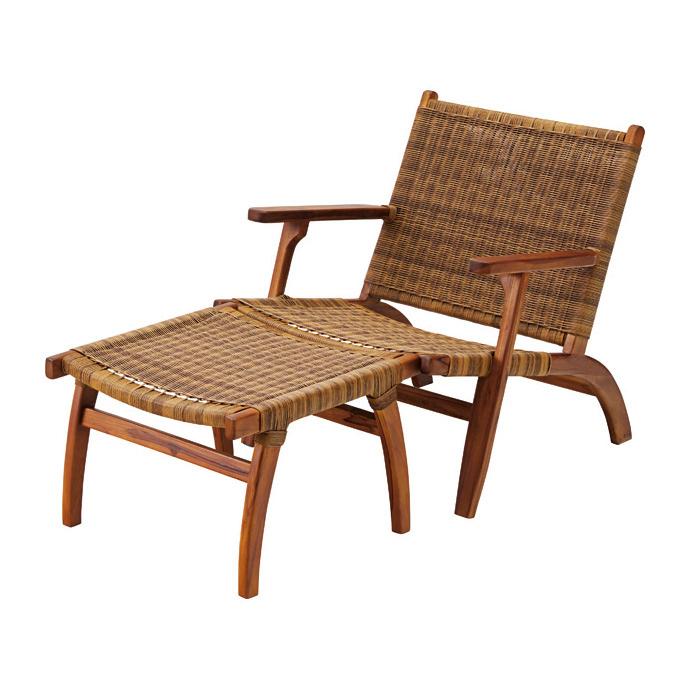 東谷 チェア 1人掛け 1P アーム 肘掛 オットマン 付き いす 椅子