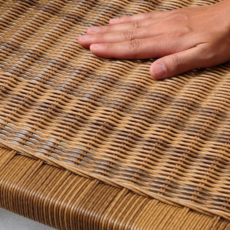 チェア 1人掛け 1P アーム 肘掛 オットマン 付き いす 椅子 イス 天然木 チーク 耐水 汚れに強い 北欧 リゾート おしゃれ ナチュラル 家具 西海岸 91530 | 東谷 | 06