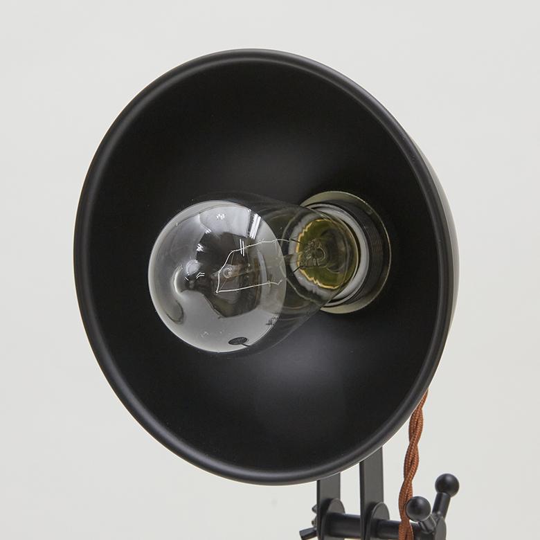 デスク ライト スタンド 電球付き  ブラック 高さ 角度 調整 デスク スタンド 照明 おしゃれ ヴィンテージ リモート テレ ワーク リビング学習 在宅勤務 91531 | 東谷 | 15