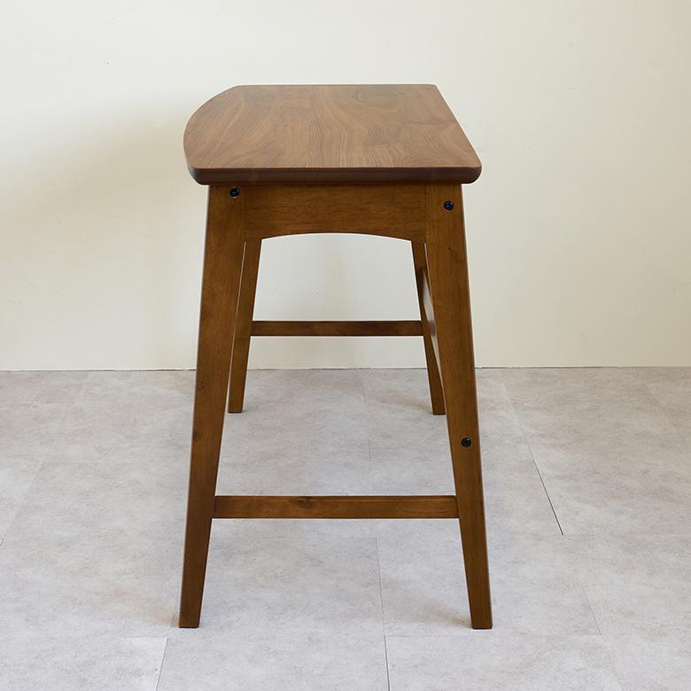 デスク 木製 スリム 引出し 付き ウッド 木目 ウォールナット 机 ワーク おしゃれ シンプル ナチュラル 北欧 リモート テレワーク 学習 勉強 在宅勤務 91535 | 東谷 | 17