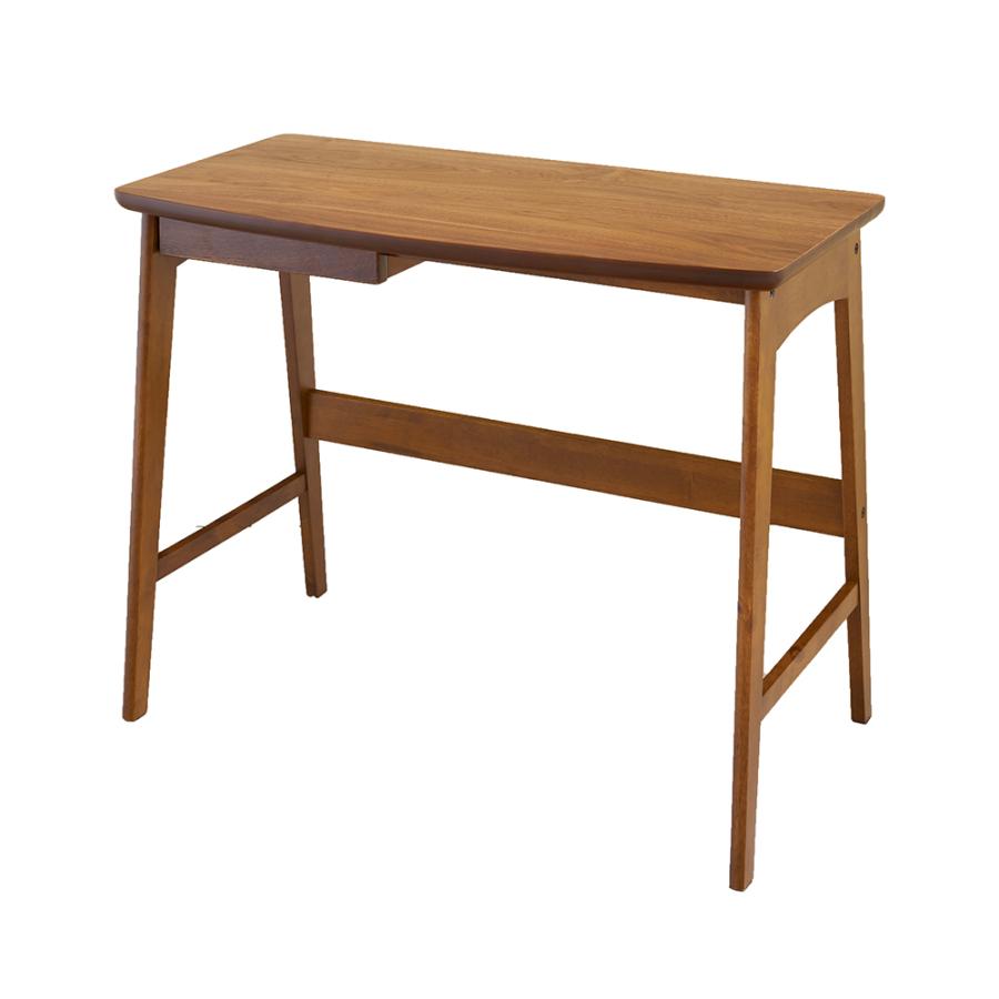 デスク 木製 スリム 引出し 付き ウッド 木目 ウォールナット 机 ワーク おしゃれ シンプル ナチュラル 北欧 リモート テレワーク 学習 勉強 在宅勤務 91535 | 東谷 | 20