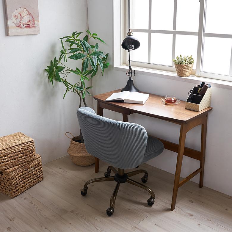 デスク 木製 スリム 引出し 付き ウッド 木目 ウォールナット 机 ワーク おしゃれ シンプル ナチュラル 北欧 リモート テレワーク 学習 勉強 在宅勤務 91535 | 東谷 | 08