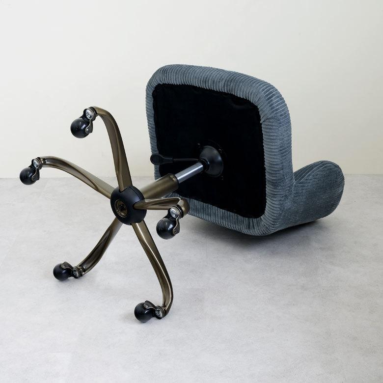 デスク チェア 回転 椅子 高さ調整 昇降機能 キャスター 肘掛 付き 事務 スチール コーデュロイ おしゃれ ヴィンテージ リモート テレ ワーク 在宅勤務 91536 | 東谷 | 14