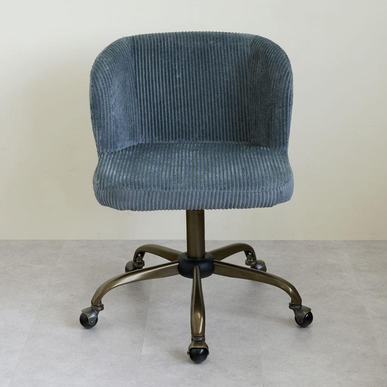 デスク チェア 回転 椅子 高さ調整 昇降機能 キャスター 肘掛 付き 事務 スチール コーデュロイ おしゃれ ヴィンテージ リモート テレ ワーク 在宅勤務 91536 | 東谷 | 11