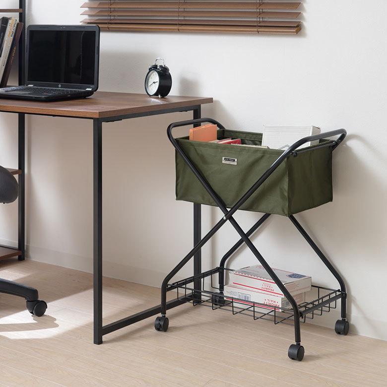 ワゴン バスケット 折り畳み カゴ 収納 おもちゃ 箱 入れ キッチン ランドリー コンパクト トローリー 取り外し可 ワイヤー キャスター付 おしゃれ 西海岸 91537 | ブランド登録なし | 12