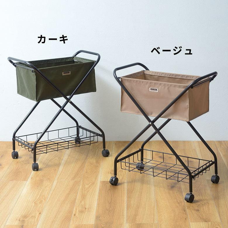 ワゴン バスケット 折り畳み カゴ 収納 おもちゃ 箱 入れ キッチン ランドリー コンパクト トローリー 取り外し可 ワイヤー キャスター付 おしゃれ 西海岸 91537 | ブランド登録なし | 13