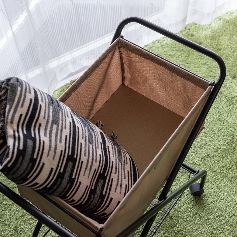 ワゴン バスケット 折り畳み カゴ 収納 おもちゃ 箱 入れ キッチン ランドリー コンパクト トローリー 取り外し可 ワイヤー キャスター付 おしゃれ 西海岸 91537 | ブランド登録なし | 09