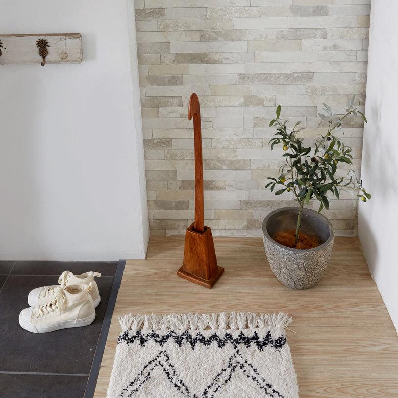 シューホーン 靴 べら 木製 ロング スタンド 付き ベラ 天然木 おしゃれ 北欧 玄関 オフィス インテリア ギフト プレゼント 父の日 敬老の日 雑貨 西海岸 91538 | ブランド登録なし | 07