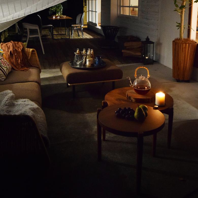 サイド テーブル 机 木製 スチール ラウンド ネスト 丸 円卓 天然木 ソファ ナイト 家具 カフェ リビング 寝室 おしゃれ シンプル ナチュラル 北欧 西海岸 91540 | 東谷 | 15