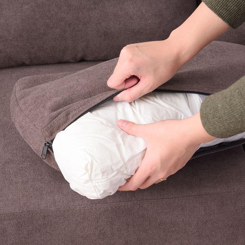 トルエ ソファ 家具 セット カウチ オットマン カバー 2.5人掛 おしゃれ シンプル ナチュラル 北欧 インテリア 組み立て カフェ リビング 脚付き 西海岸 91543 | 東谷 | 14