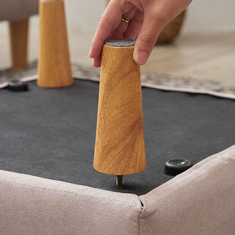 トルエ ソファ 家具 セット カウチ オットマン カバー 2.5人掛 おしゃれ シンプル ナチュラル 北欧 インテリア 組み立て カフェ リビング 脚付き 西海岸 91543 | 東谷 | 17