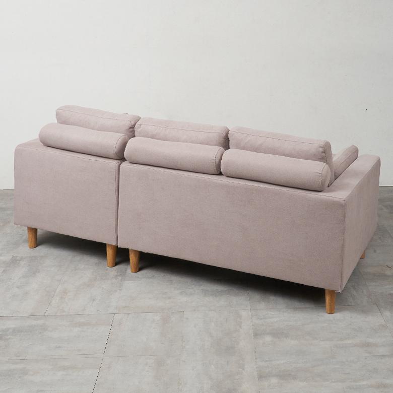 トルエ ソファ 家具 セット カウチ オットマン カバー 2.5人掛 おしゃれ シンプル ナチュラル 北欧 インテリア 組み立て カフェ リビング 脚付き 西海岸 91543 | 東谷 | 20