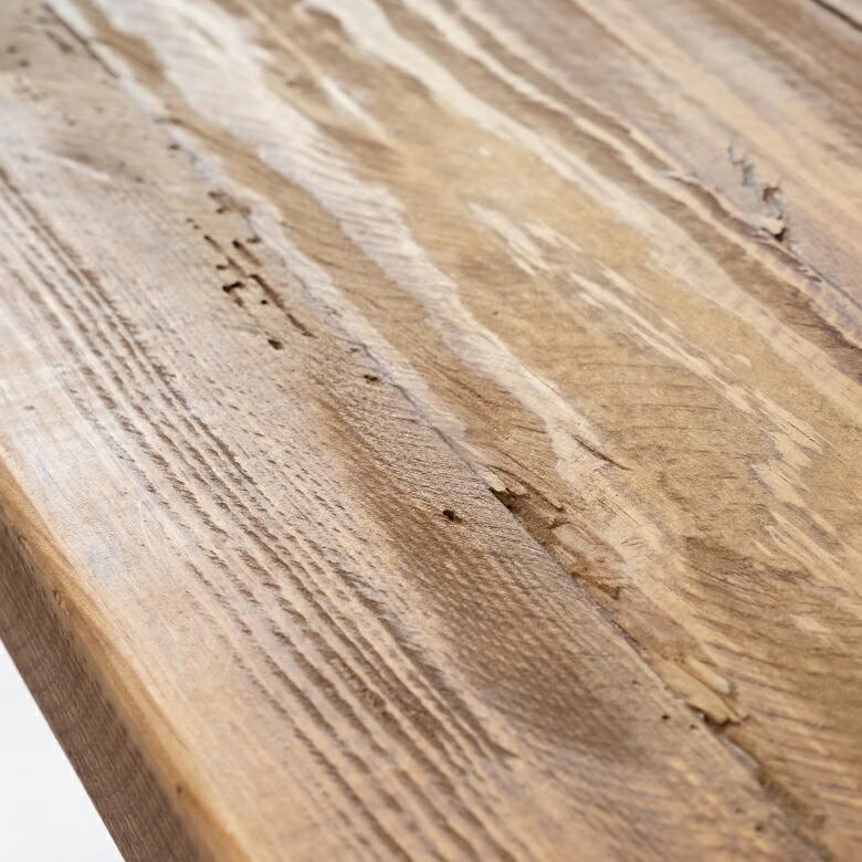 ダイニング テーブル リビング 木製 長方形 食卓 古材 天然木 4人 大きめ おしゃれ シンプル ナチュラル 作業台 家具 インテリア ヴィンテージ 西海岸 91551 | 東谷 | 12