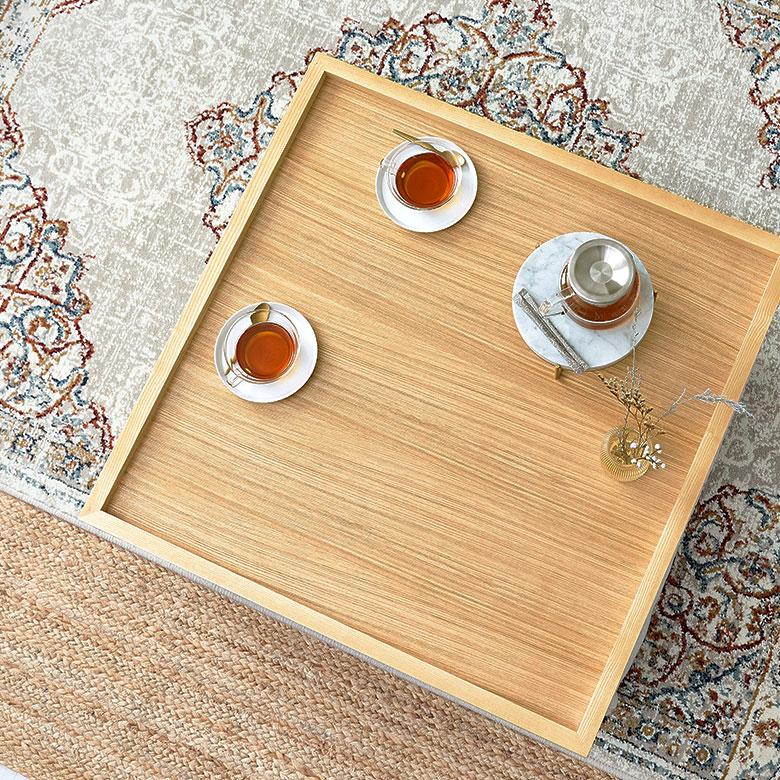 木製 トレー テーブル トレイ お盆 天板 天然木 木製 大きい 正方形 簡易 インテリア リビング ロー 家具 雑貨 ソファー ソファ 座卓 北欧 西海岸 91553 | 東谷 | 13