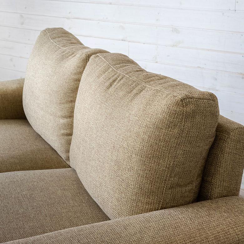 ソファ 2人 掛け 脚付き クッション付き 木フレーム ロー タイプ ゆったり ファブリック 布 家具 ルシア 北欧  おしゃれ リゾート おうち時間 西海岸 91554 | 東谷 | 16