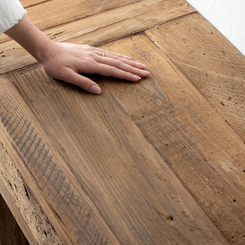 コンソール テレビ 台 TV 衣類 収納 引き出し付き オーディオ 本棚 家具 インテリア リビング アンティーク ビンテージ ヴィンテージ 天然木 古材 西海岸 91556 | 東谷 | 03