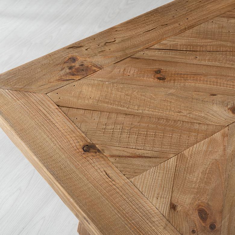 リビング テーブル センター ロー コンパクト おしゃれ 在宅 ヘリンボーン 大きめ パイン材 モダン 天然木 ソファ カフェ 店舗 インテリア 西海岸 家具 91557 | 東谷 | 18