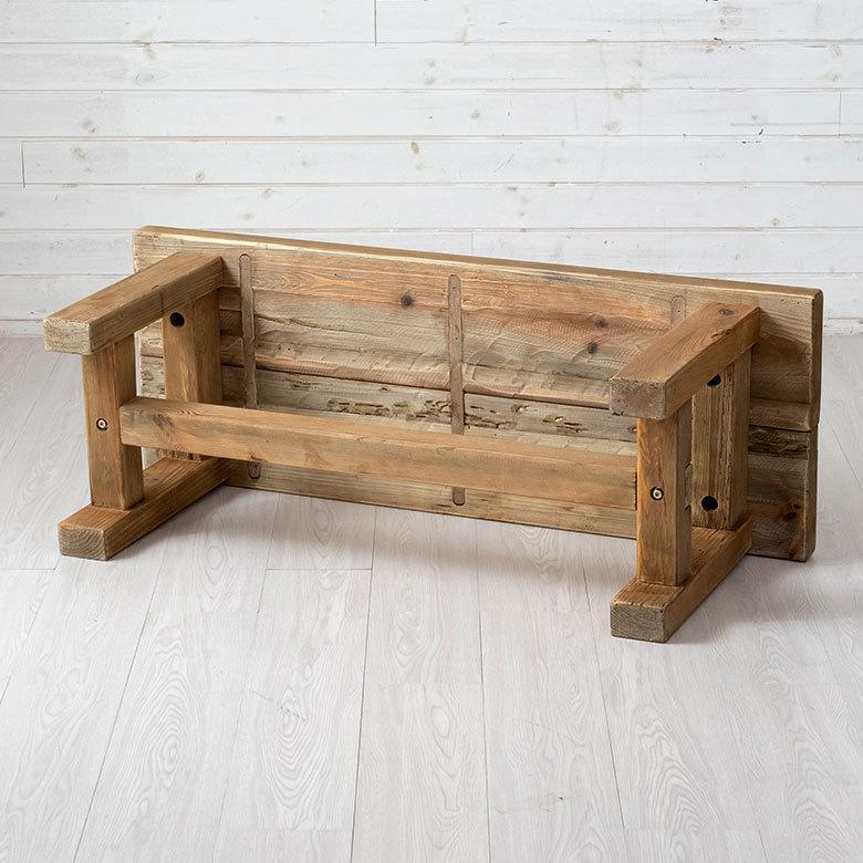 ダイニング ベンチ ウッド 古材 長 椅子 チェア いす イス 玄関 スツール 2人 掛け 二人 おしゃれ ナチュラル シンプル 北欧 家具 西海岸 ヴィンテージ風 91558 | 東谷 | 11