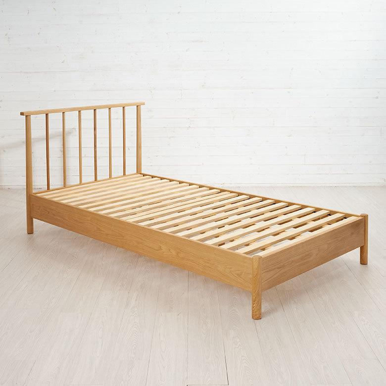ベッド シングル 寝具 ヘッドボード付き フレーム  ウッド スポーク 縦格子 すのこ シンプル おしゃれ 北欧 家具 通気性 寝室 西海岸 91560 | 東谷 | 11