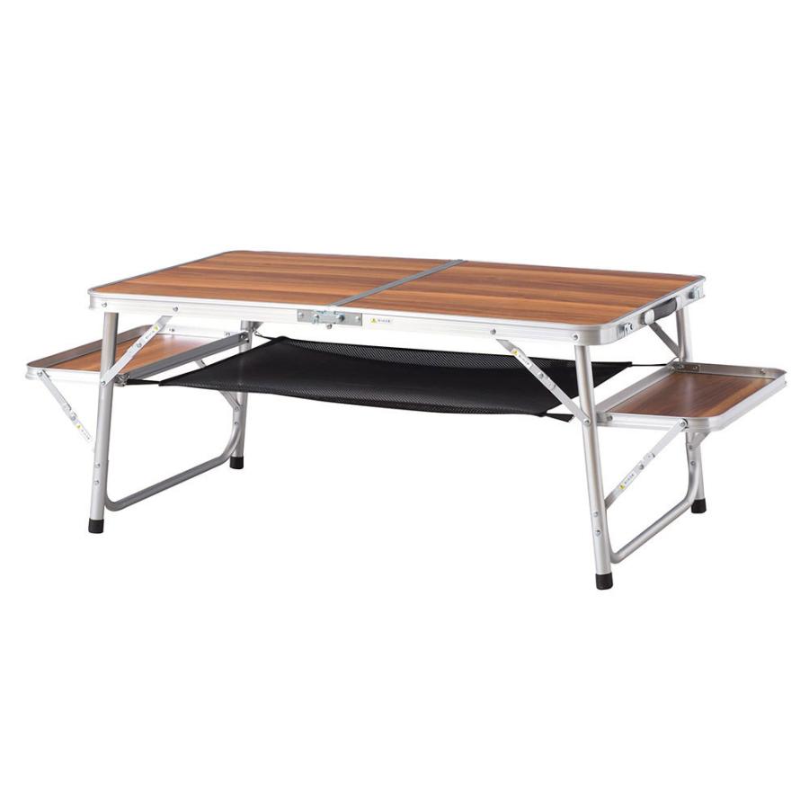 ヘビーデューティー折りたたみ式キャンプテーブル サイドテーブル付き Amazon.co.jp: TIMBER RIDGE キャンプ テーブル アウトドア
