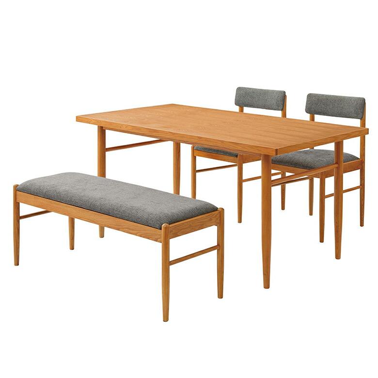 テーブル ダイニング リビング 天然木 アッシュ材 幅 150cm シンプル ナチュラル 家具 インテリア 机 4人掛け リゾート おしゃれ 北欧 モダン 西海岸風 91568 | 東谷 | 12