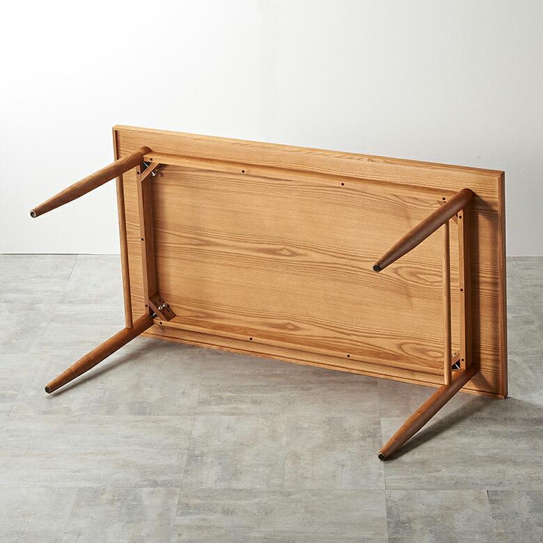 テーブル ダイニング リビング 天然木 アッシュ材 幅 150cm シンプル ナチュラル 家具 インテリア 机 4人掛け リゾート おしゃれ 北欧 モダン 西海岸風 91568 | 東谷 | 15