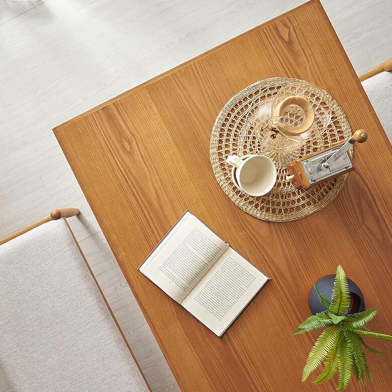 テーブル ダイニング リビング 天然木 アッシュ材 幅 150cm シンプル ナチュラル 家具 インテリア 机 4人掛け リゾート おしゃれ 北欧 モダン 西海岸風 91568 | 東谷 | 03