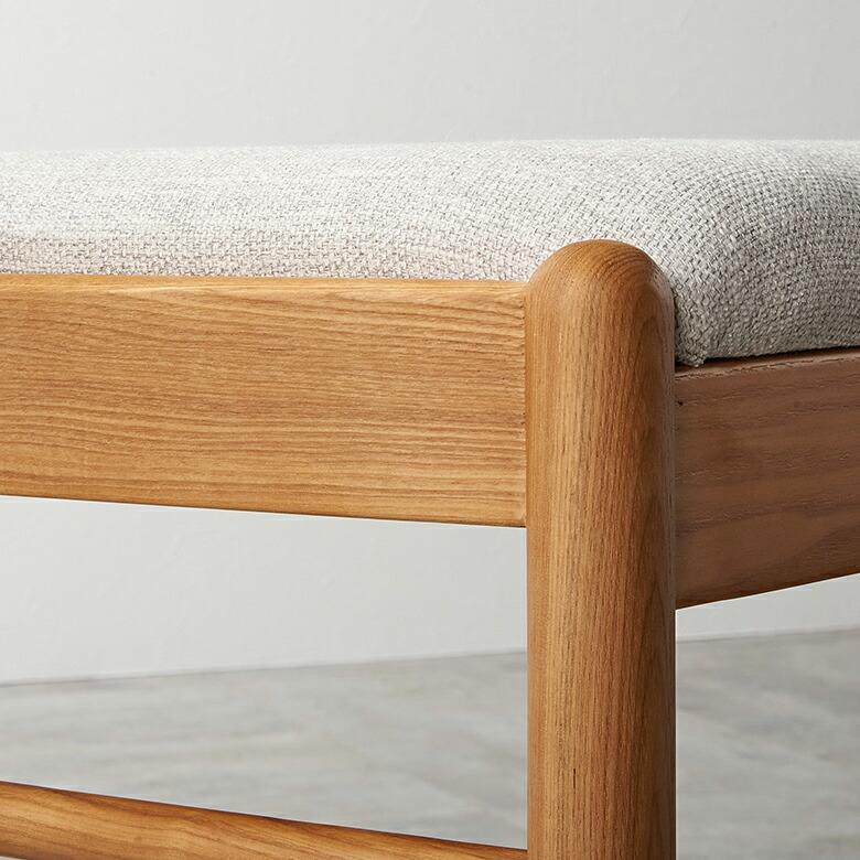 ベンチ チェア ダイニング リビング 天然木 アッシュ材 座面高 45cm シンプル 家具 インテリア 食卓 椅子 2人 掛け 2P リゾート おしゃれ 北欧 西海岸風 91570 | 東谷 | 17