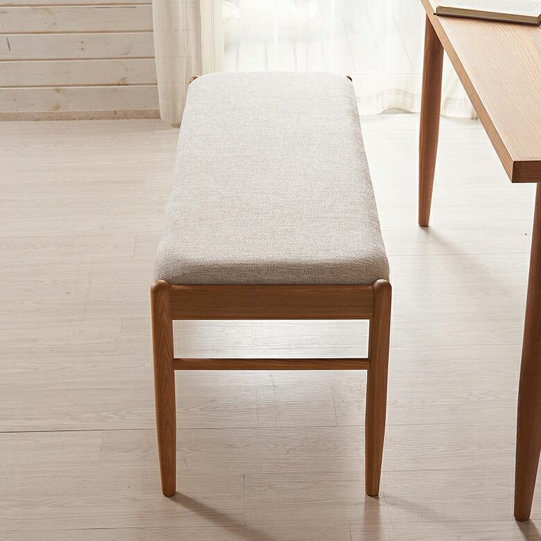 ベンチ チェア ダイニング リビング 天然木 アッシュ材 座面高 45cm シンプル 家具 インテリア 食卓 椅子 2人 掛け 2P リゾート おしゃれ 北欧 西海岸風 91570 | 東谷 | 08