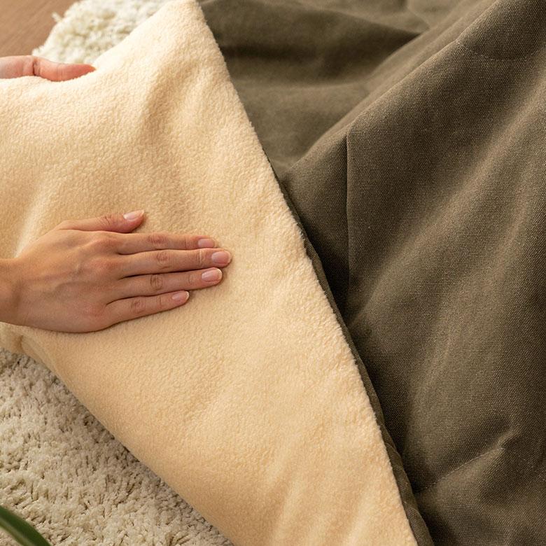 こたつ 布団 正方形 薄掛け 190×190cm デニム 撥水加工 無地 無地 ポリエステル 綿 コットン 暖房器具 北欧 おしゃれ インテリア シンプル 西海岸風 91571 | 東谷 | 22