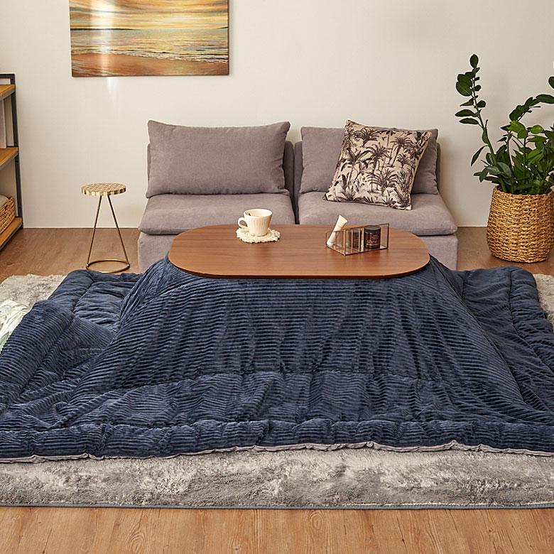 テーブル こたつ 木製 天然木 アカシア 約 W 90cm D 60cm H 41cm 長方形 本体 炬燵 コタツ 暖房器具 おしゃれ 北欧 シンプル 家具 机 インテリア 西海岸風 91575 | 東谷 | 10