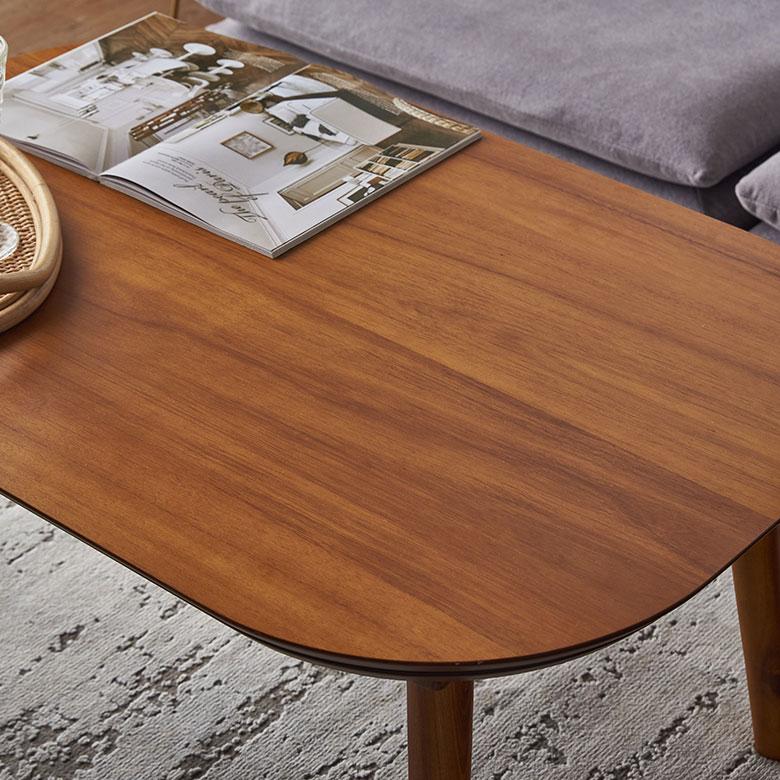 テーブル こたつ 木製 天然木 アカシア 約 W 90cm D 60cm H 41cm 長方形 本体 炬燵 コタツ 暖房器具 おしゃれ 北欧 シンプル 家具 机 インテリア 西海岸風 91575 | 東谷 | 02