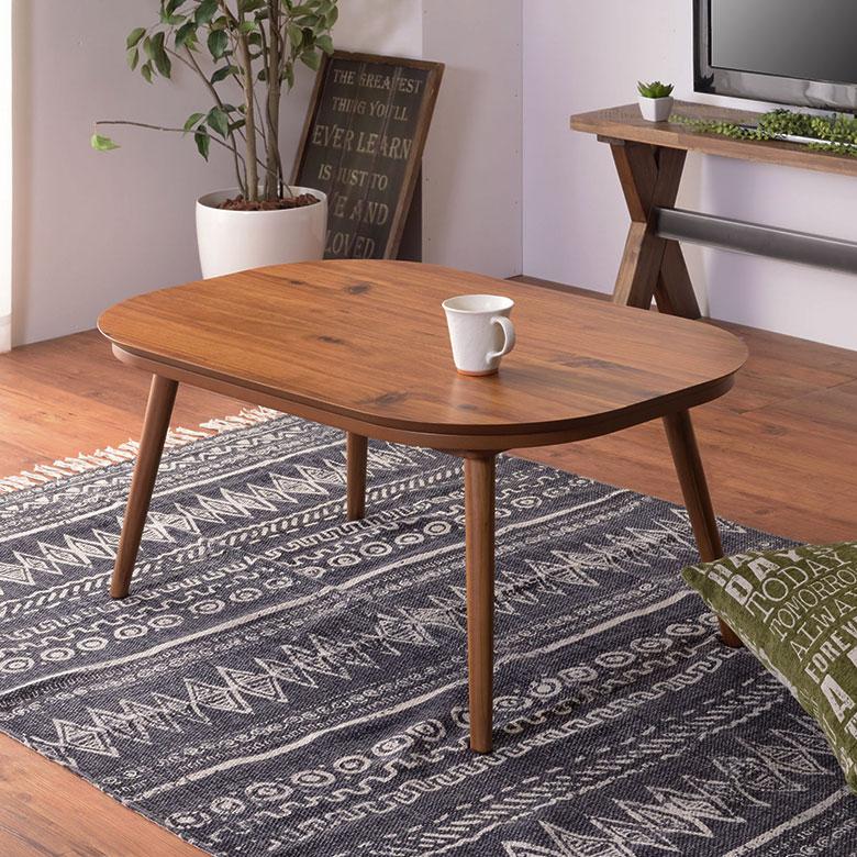 テーブル こたつ 木製 天然木 アカシア 約 W 90cm D 60cm H 41cm 長方形 本体 炬燵 コタツ 暖房器具 おしゃれ 北欧 シンプル 家具 机 インテリア 西海岸風 91575 | 東谷 | 08