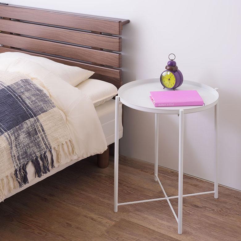 サイド テーブル トレー トレイ 約 W48cm D48cm H52cm 家具 インテリア ナイト ソファ コーヒー 軽量 コンパクト カフェ おしゃれ 北欧 モダン 西海岸風 91577 | 東谷 | 13