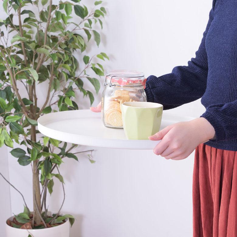 サイド テーブル トレー トレイ 約 W48cm D48cm H52cm 家具 インテリア ナイト ソファ コーヒー 軽量 コンパクト カフェ おしゃれ 北欧 モダン 西海岸風 91577 | 東谷 | 11