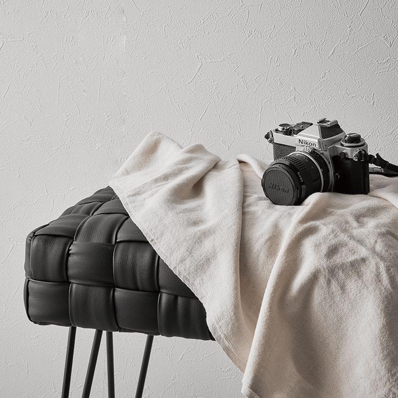 スツール ソフトレザー 椅子 イス 座面高 48cm オットマン 家具 インテリア チェア 1人 掛け 1P コンパクト 腰掛け リゾート おしゃれ 北欧 西海岸風 91579 | 東谷 | 09