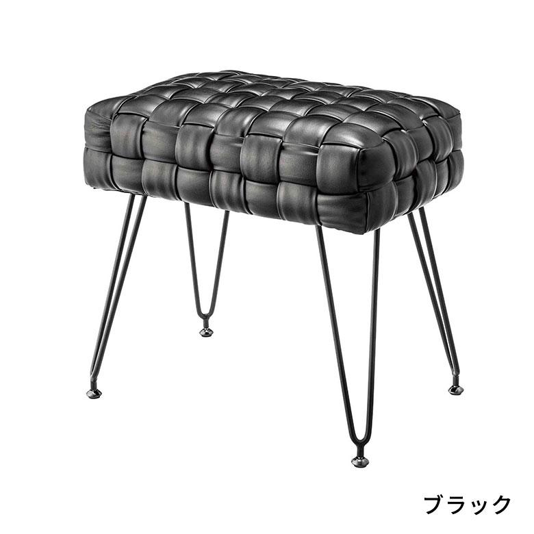 スツール ソフトレザー 椅子 イス 座面高 48cm オットマン 家具 インテリア チェア 1人 掛け 1P コンパクト 腰掛け リゾート おしゃれ 北欧 西海岸風 91579 | 東谷 | 11