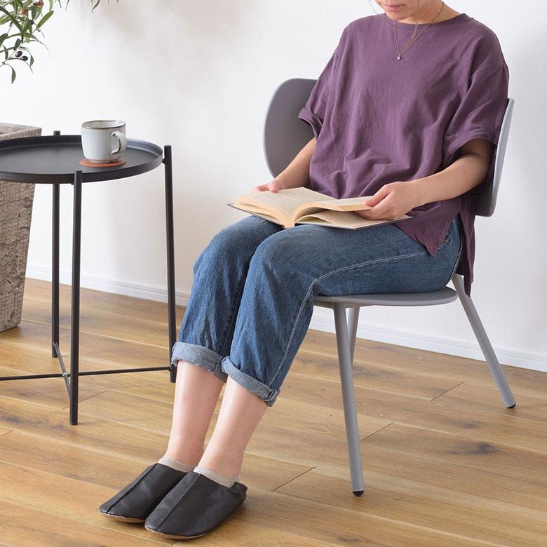 チェア ダイニング 単品 リビング ロータイプ 座面高 36.5cm シンプル 家具 インテリア 食卓 椅子 1人 掛け 1P 用 後方 傾斜 おしゃれ 北欧 西海岸風 91580 | 東谷 | 07