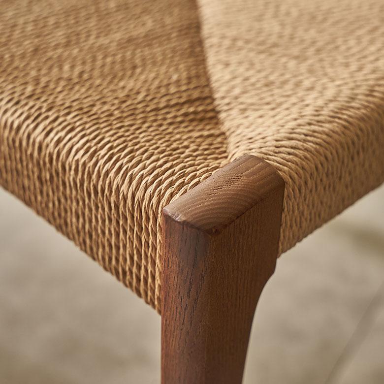 チェア ダイニング 単品 リビング 天然木 ペーパーコード 座面高 45cm シンプル 家具 インテリア 食卓 椅子 1人 掛け 1P 用 おしゃれ 北欧 西海岸風 91584 | 東谷 | 05