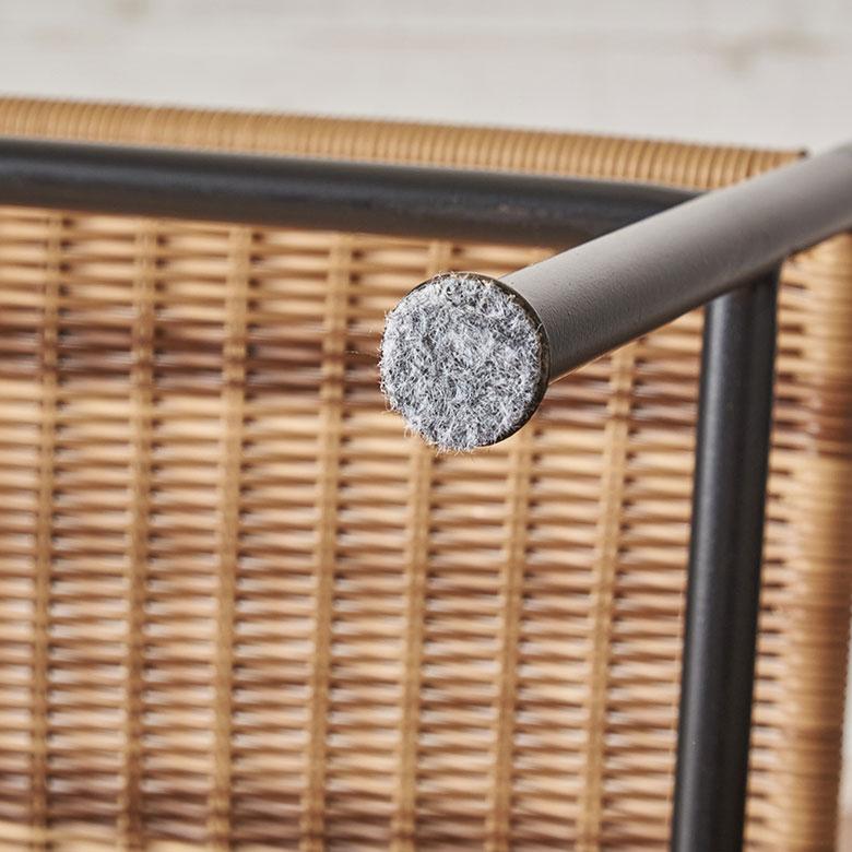 チェア パーソナル リビング ラタン風 ベージュ 座面高 30cm シンプル 家具 インテリア アーム 1人 掛け 1P 用 リゾート おしゃれ 北欧 西海岸風 91585 | 東谷 | 16