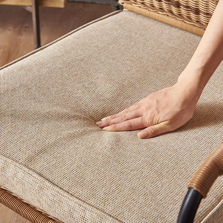 チェア パーソナル リビング ラタン風 ベージュ 座面高 30cm シンプル 家具 インテリア アーム 1人 掛け 1P 用 リゾート おしゃれ 北欧 西海岸風 91585 | 東谷 | 10