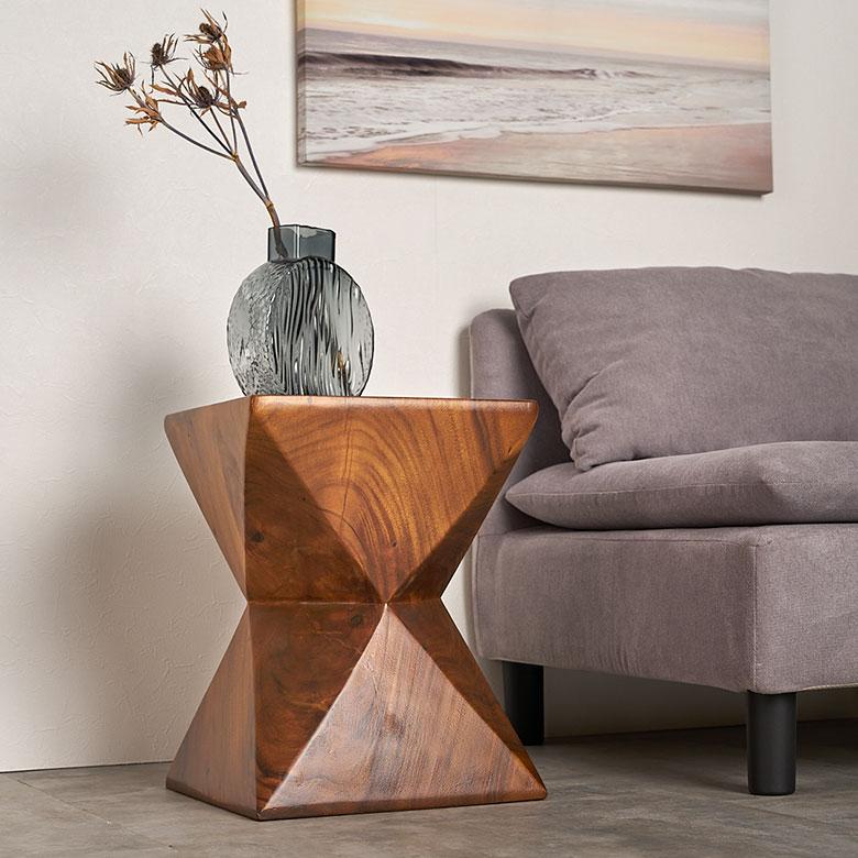 スツール サイド テーブル 椅子 イス ウッド 天然木 木製 座面高 42cm
