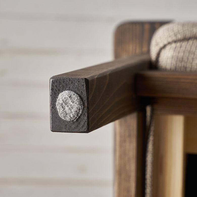 ソファ 2人 掛け 二人 2P 天然木 ウッド 木製 約 W 141cm D 75cm H 78cm ひじ掛け ファブリック リビング 北欧 おしゃれ 家具 インテリア 西海岸 91591 | 東谷 | 17