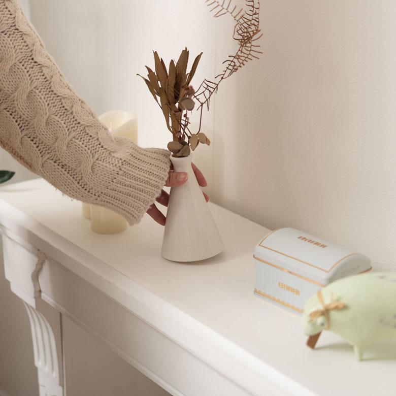 マントルピース 飾り棚 天然木 木製 杉 幅 100cm ディスプレイ コンソール 暖炉 装飾 収納 棚 アンティーク調 インテリア 家具 おしゃれ 北欧 西海岸風 91592 | 東谷 | 10