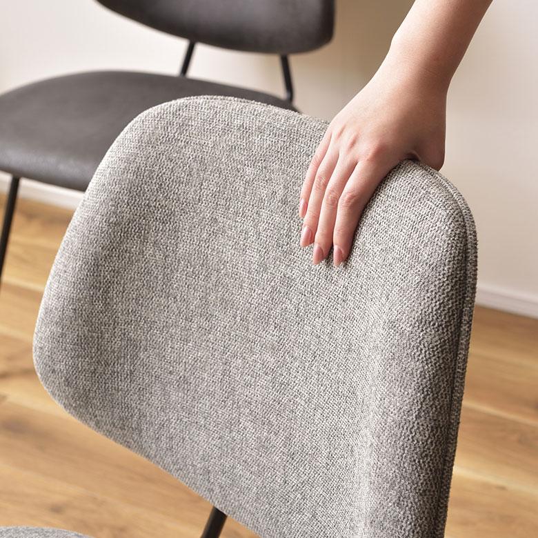 デスク チェア オフィス ワーキング W 50cm D 58cm H81cm SH 45cm ブラック グレー パープル 完成品 クロスレザー 椅子 おしゃれ 北欧 家具 西海岸風 91595 | 東谷 | 15