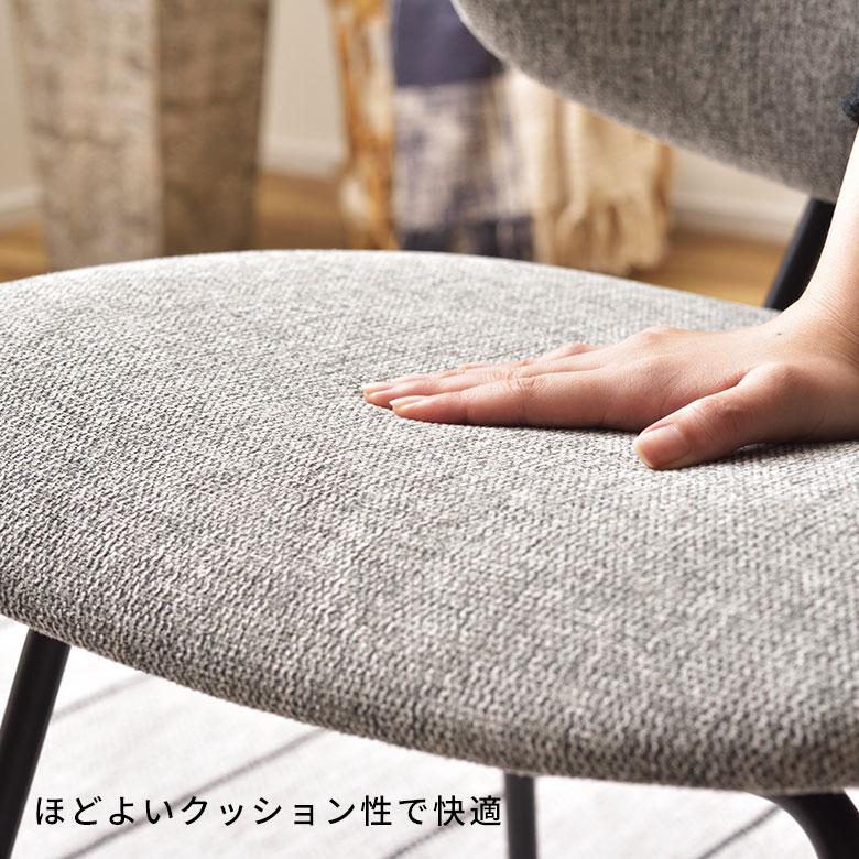 デスク チェア オフィス ワーキング W 50cm D 58cm H81cm SH 45cm ブラック グレー パープル 完成品 クロスレザー 椅子 おしゃれ 北欧 家具 西海岸風 91595 | 東谷 | 16