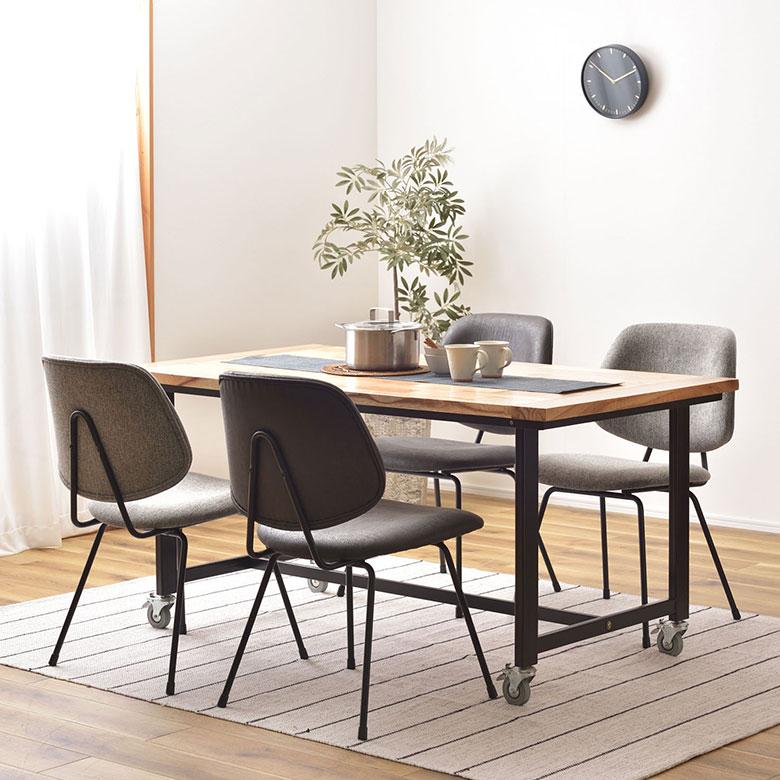 デスク チェア オフィス ワーキング W 50cm D 58cm H81cm SH 45cm ブラック グレー パープル 完成品 クロスレザー 椅子 おしゃれ 北欧 家具 西海岸風 91595 | 東谷 | 07