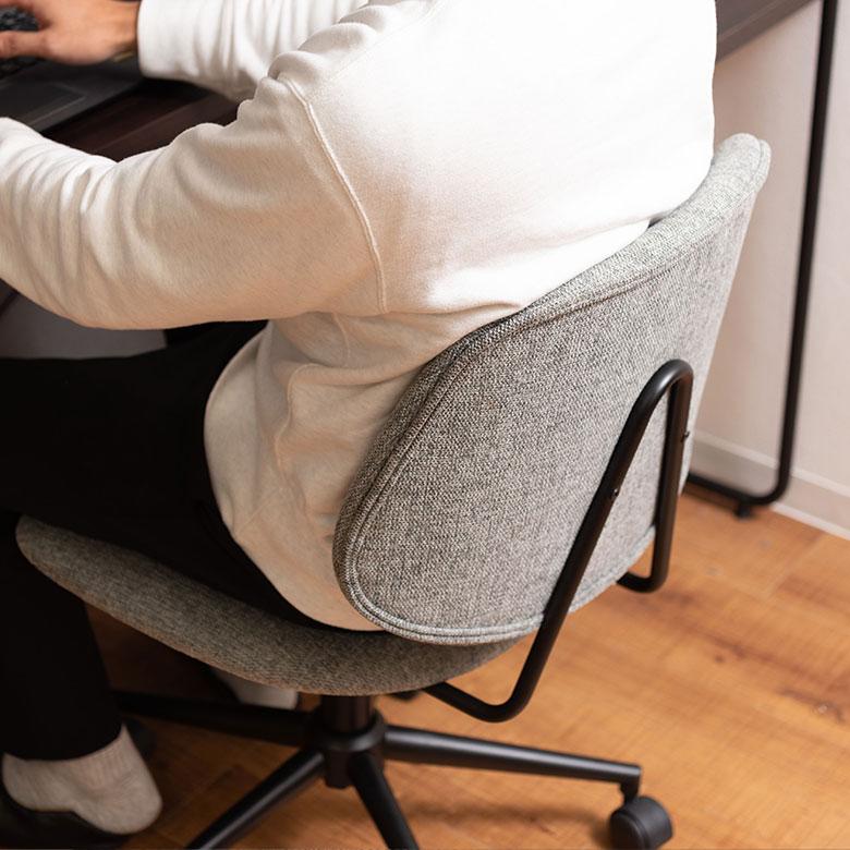 デスク チェア オフィス ワーキング 約 W 56cm D 61cm H 82-91cm SH44-53cm 在宅勤務 勉強 仕事 ソフトレザー 椅子 イス おしゃれ 北欧 家具 西海岸風 91596 | 東谷 | 09