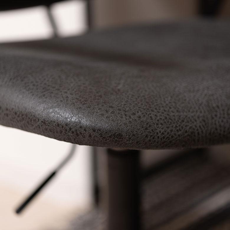 デスク チェア オフィス ワーキング 約 W 56cm D 61cm H 82-91cm SH44-53cm 在宅勤務 勉強 仕事 ソフトレザー 椅子 イス おしゃれ 北欧 家具 西海岸風 91596 | 東谷 | 11