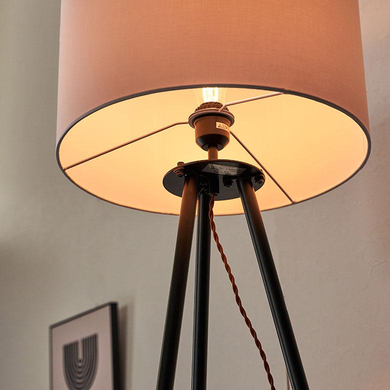 スタンド ライト 照明 ランプ 電球付き 60W 約 W 50cm D 46cm H 151cm 白 間接 フロア 電気 インテリア 器具 おしゃれ 北欧 モダン 家具 雑貨 西海岸風 91599 | 東谷 | 02